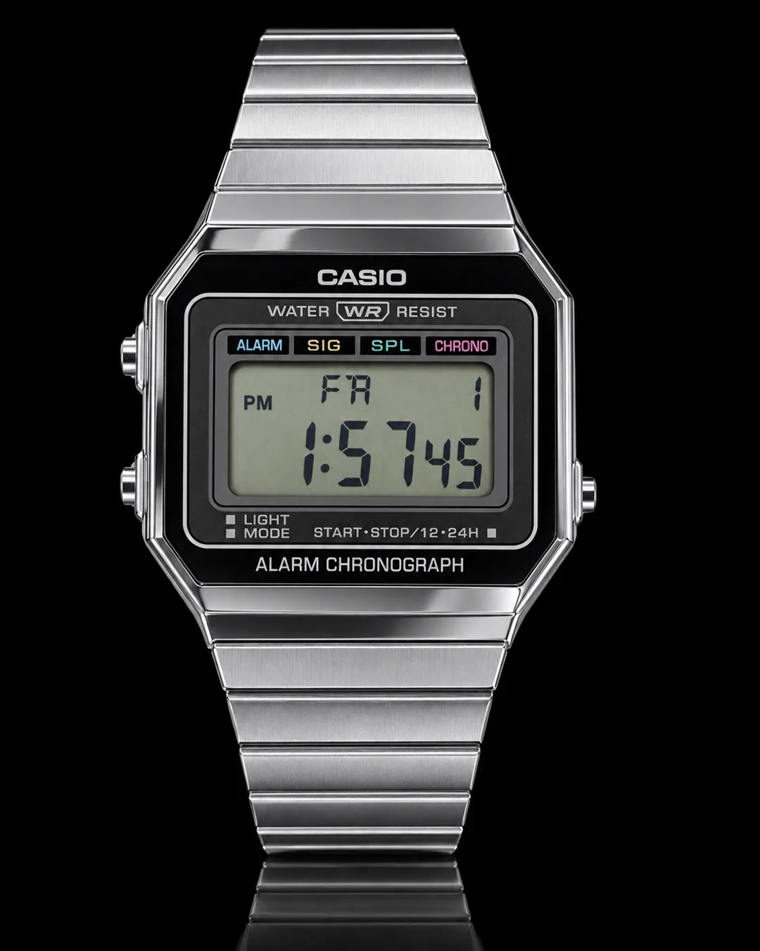 Casio A700W-1A · Digital plateado