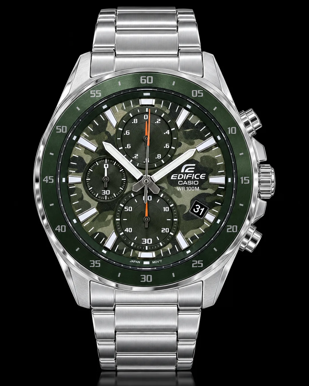 Casio Edifice · Esfera camuflada verde