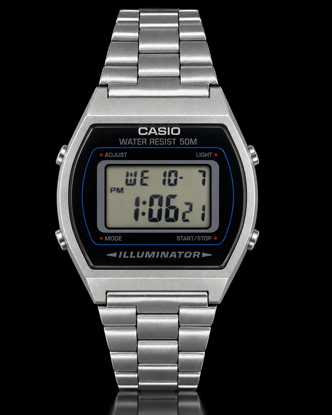 Casio B640WD-1AV · Digital plateado Illuminator