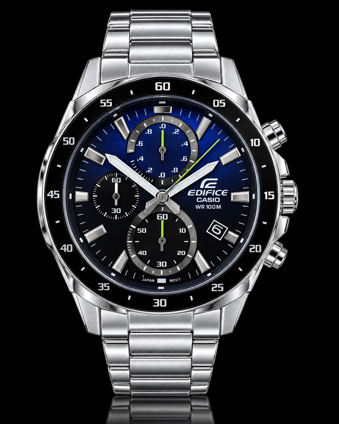 Casio Edifice · Azul con acentos verdes